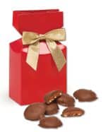 Custom Red Gift Box w/Caramel Pecan Clusters - 1