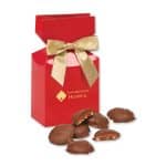Custom Red Gift Box w/Caramel Pecan Clusters