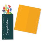Custom One Color Foil-Stamped Stock Congratulations Sweeter Cards with Albanese® Gummi Bears - 1