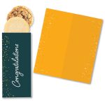 Custom One Color Foil-Stamped Stock Congratulations Sweeter Cards with Homestyle Cookie Duo - 1