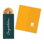 Custom One Color Foil-Stamped Stock Congratulations Sweeter Cards with Oatmeal Raisin Cookies