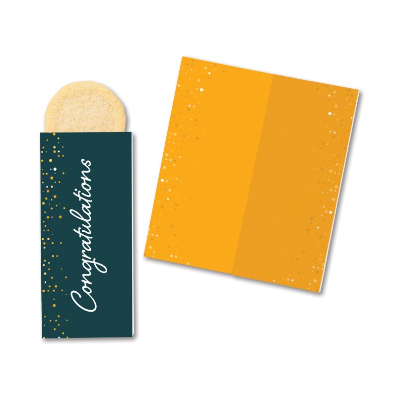 Custom One Color Foil-Stamped Stock Congratulations Sweeter Cards with Sugar Cookies - 1