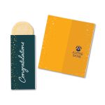 Custom One Color Foil-Stamped Stock Congratulations Sweeter Cards with Sugar Cookies
