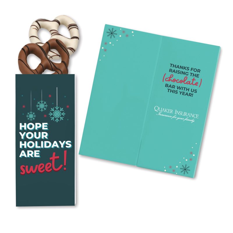 One-Color-Foil-Stamped-Stock-Holiday-Sentiment-Sweeter-Cards-with-Chocolate-Dipped-Pretzels-SC115HOPE Custom One Color Foil-Stamped Stock Holiday Sentiment Sweeter Cards with Chocolate Dipped Pretzels
