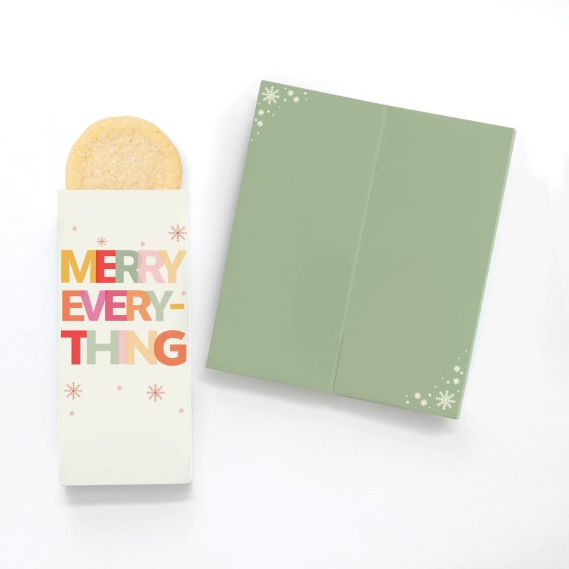 Custom One Color Foil-Stamped Stock Holiday Sentiment Sweeter Cards with Sugar Cookies - 1