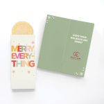 Custom One Color Foil-Stamped Stock Holiday Sentiment Sweeter Cards with Sugar Cookies
