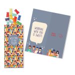 Custom One Color Foil-Stamped Stock Welcome Sweeter Cards with Albanese® Gummi Bears