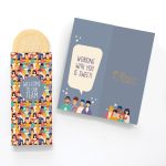 Custom One Color Foil-Stamped Stock Welcome Sweeter Cards with Sugar Cookies