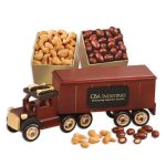 Custom Classic Eighteen Wheeler with Fancy Cashews & Chocolate Almonds