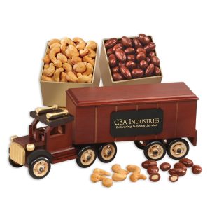 Custom Classic Eighteen Wheeler with Fancy Cashews & Chocolate Almonds
