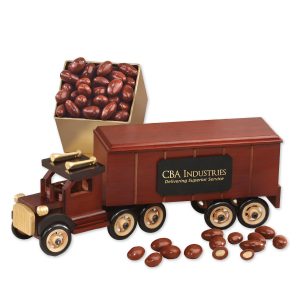 Custom Classic Eighteen Wheeler with Milk Chocolate Almonds