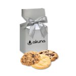 Custom Homestyle Cookies in Silver Premium Delights Gift Box