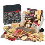 Custom Shelf Stable Snack Lover's Gift Box with Pine Boughs & Berries Sleeve - 1