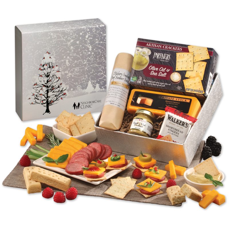 Snack-Lovers-Gift-Box-with-Cardinals-in-Tree-Sleeve-SLS904CAR Custom Snack Lover's Gift Box with Cardinals in Tree Sleeve