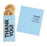 Custom One Color Foil-Stamped Stock Gratitude Sweeter Cards with Oatmeal Raisin Cookies - 1