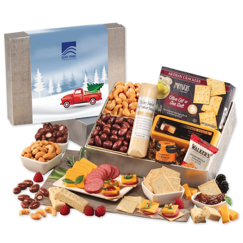 Custom Snacking Smorgasbord with Red Truck Sleeve