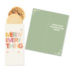 Custom One Color Foil-Stamped Stock Holiday Sentiment Sweeter Cards with Homestyle Cookie Duo - 1