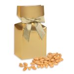 Custom Virginia Peanuts in Gold Premium Delights Gift Box - 1