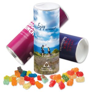 Custom cylinder with Albanese Gummi Bears & Sour Gummi Bears