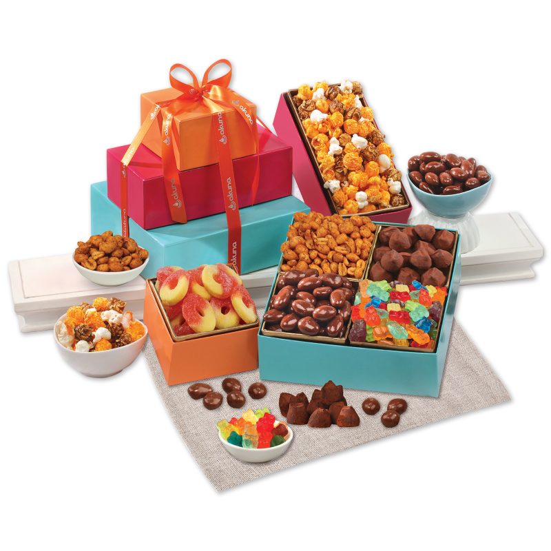 Custom Bright & Bold Treats Tower
