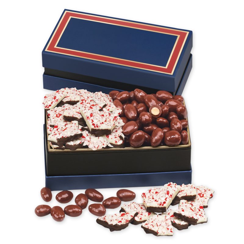 Custom Classic Selection with Chocolate Almonds & Peppermint Bark - 1