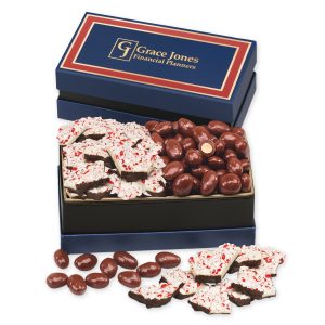 Custom Classic Selection with Chocolate Almonds & Peppermint Bark