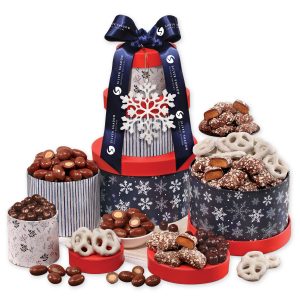Custom Festive Snowflake Tower