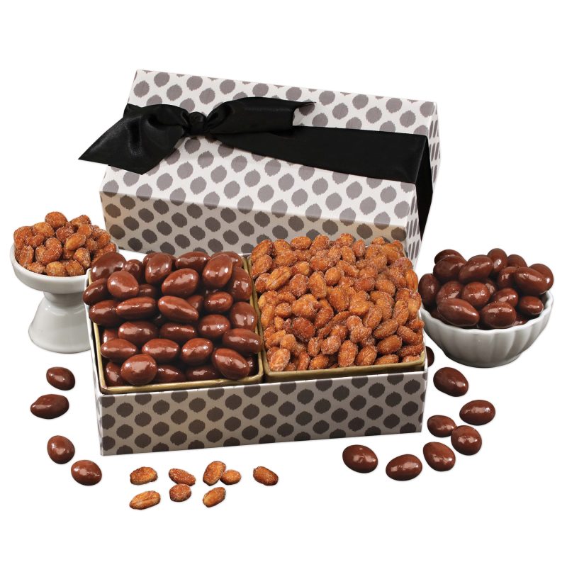 Milk-Chocolate-Almonds-Honey-Roasted-Peanuts-TD1018 Custom Milk Chocolate Almonds & Honey Roasted Peanuts