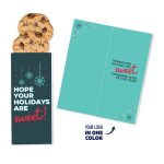 Custom One Color Foil-Stamped Stock Holiday Sentiment Sweeter Cards with Chocolate Chip Cookies - 1