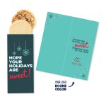 Custom One Color Foil-Stamped Stock Holiday Sentiment Sweeter Cards with Homestyle Cookie Duo