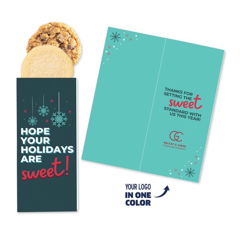 One-Color-Foil-Stamped-Stock-Holiday-Sentiment-Sweeter-Cards-with-Homestyle-Cookie-Duo-SC181HOPE Custom One Color Foil-Stamped Stock Holiday Sentiment Sweeter Cards with Homestyle Cookie Duo