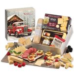 Custom Shelf Stable Snack Lover's Gift Box with Red Truck on Bridge Sleeve