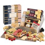 Custom Shelf Stable Snack Lover's Gift Box with Squares & Lines Sleeve - 1