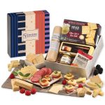 Custom Shelf Stable Snack Lover's Gift Box with Stripes & Splatter Sleeve