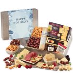 Custom Shelf Stable Snacking Smorgasbord with Happy Holidays Sleeve - 1