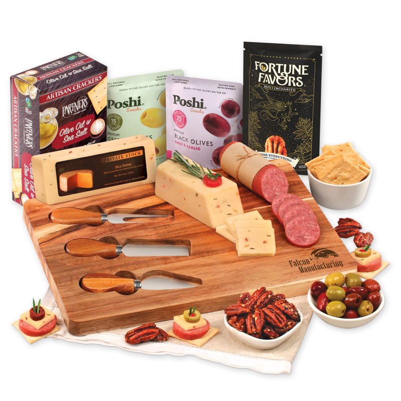Shelf-Stable-Sophisticated-Service-Charcuterie-Board-L2535 Custom Shelf Stable Sophisticated Service Charcuterie Board