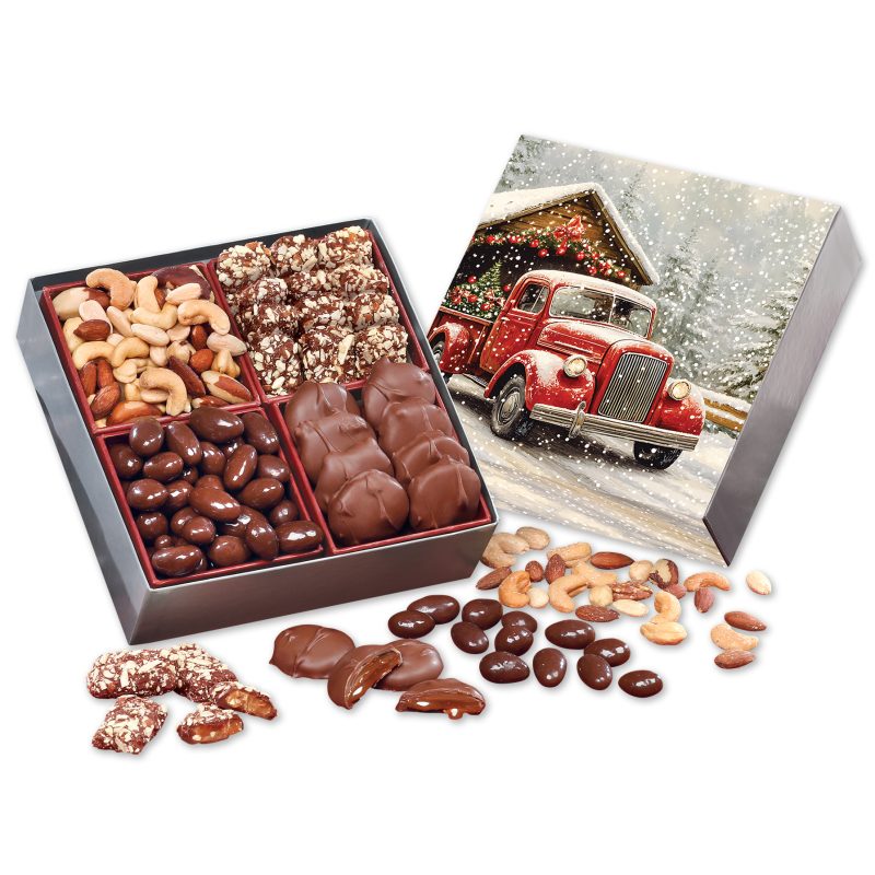 Custom Signature Assortment with Red Truck on Bridge Sleeve - 1
