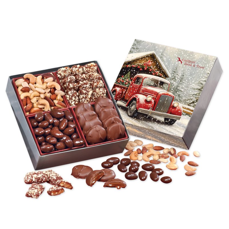 Custom Signature Assortment with Red Truck on Bridge Sleeve