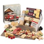 Custom Snack Lover's Gift Box with Red Truck on Bridge Sleeve - 1