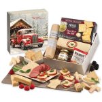 Custom Snack Lover's Gift Box with Red Truck on Bridge Sleeve