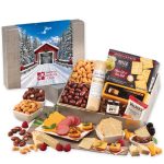 Custom Snacking Smorgasbord with Snow-covered Bridge Sleeve